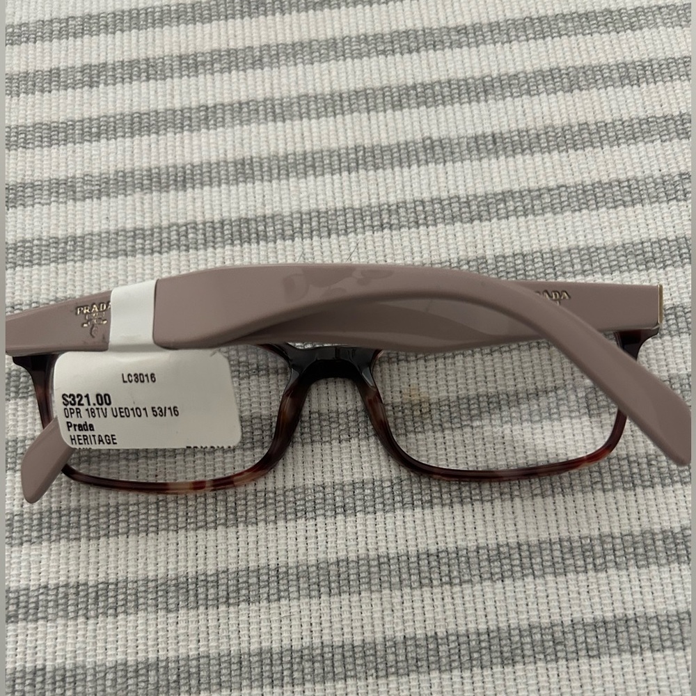 Prada Brown Tortoise Shell Eyeglasses - Picture 3 of 3
